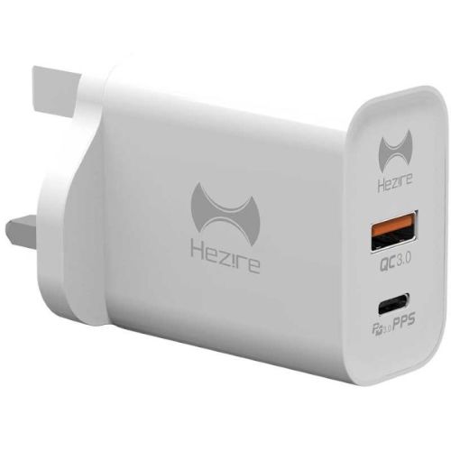 Hezire H-ADAPT PD30W Type-C & USB Wall Charger White