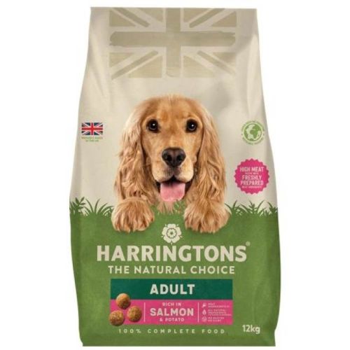 Harringtons Complete Salmon & Potato Adult Dry Dog Food 12Kg (EXP Nov 2026)
