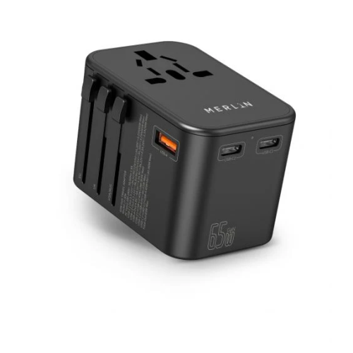 Merlin Travel Mate Pro GaN Turbo 65W PD Adapter