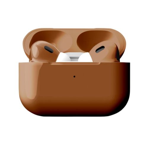 Merlin Craft Customized Apple AirPods 5 Brown Glossy Bold