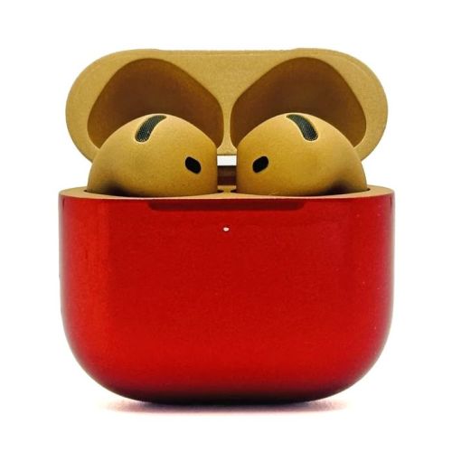 Merlin Craft Customized Apple AirPods 5 Gold-Red I am