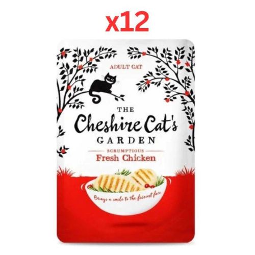 The Cheshire Cat's Garden Fresh Chicken Wet Cat Food 85G (Pack of 12)