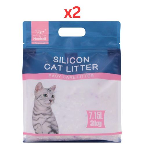 Nunbell Crystal Cat Litter-Peach 7.1L (Pack Of 2)