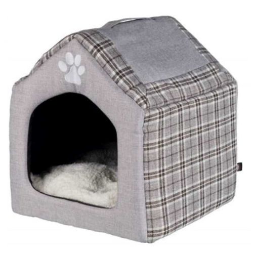 Trixie Silas Cuddly Cave Cat Bed - Grey 40X45X40Cm
