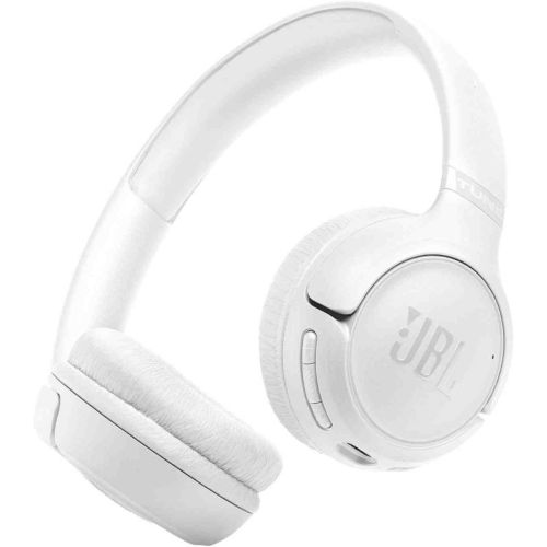 JBL Tune 530BT, Wireless On-Ear Bluetooth Headphones, with Pure Bass Sound - White 