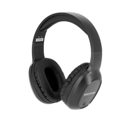 Krypton Wireless and Wired Mode Bluetooth Headphone-(Black)-(KNHP5374)