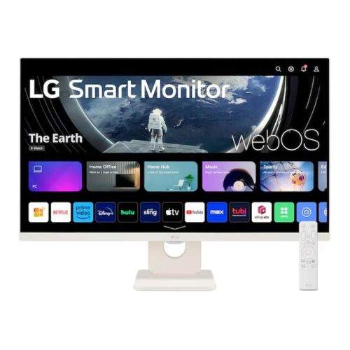 LG 27inch FHD 1920X1080 Smart Monitor, 100Hz, Anti-glare, 5ms, HDMI, USB-A, Tilt Adjustable Stand, White - 27U511SA-WAMA