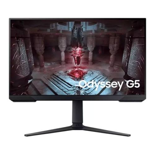 Samsung 27 Inch Odyssey G5 G51C, QHD 165Hz, 1ms, AMD FreeSync, HDR10 Display Port 1.4, HDMI 2.0, Headphone, Gaming Monitor - Black - LS27CG510EMXUE
