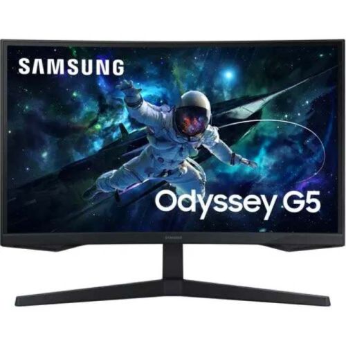 Samsung G5 G55C 27inch Odyssey QHD 2560X1440 Curved Gaming Monitor, 1ms, 165Hz, HDMI, DP, Tilt, Adjustable, Black - LS27CG552EMXUE