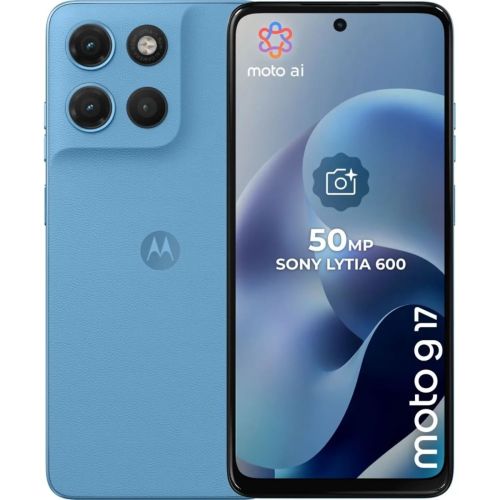 Motorola Moto G17, 256GB, 4GB, 4G- Pantone Alaskan Blue