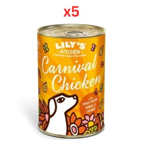 Lily's Kitchen Dog Carnival Chicken Wet Food 400G (Pack of 5)