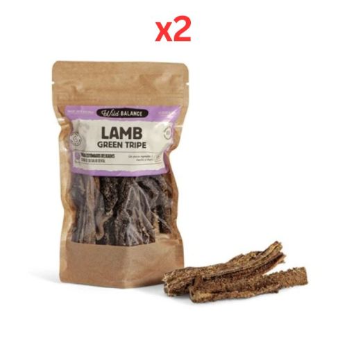 Wild Balance Natural Snack Lamb Green Tripe for Dogs 80G (Pack of 2)