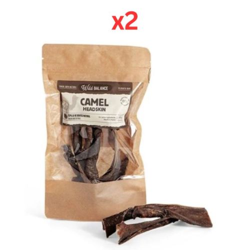 Wild Balance Natural Snack Camel Headskin for Dogs 100G (Pack of 2)