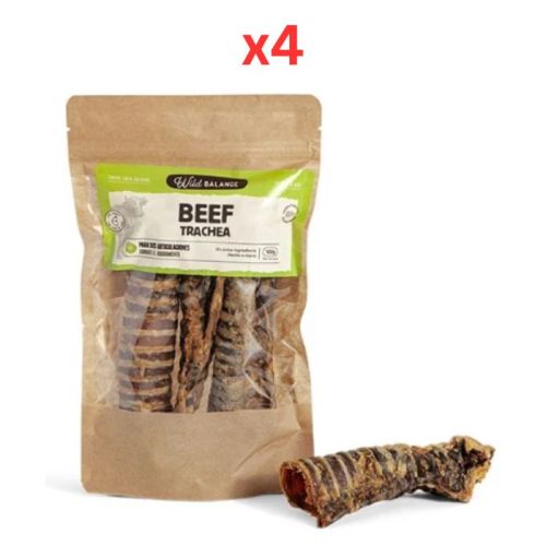 Wild Balance Natural Snack Beef Trachea for Dogs 100G (Pack of 4)