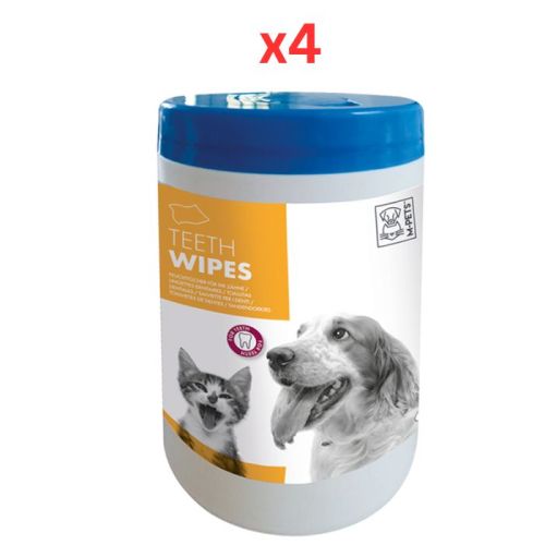 M-Pets Teeth Wipes 40pcs (Pack of 4)