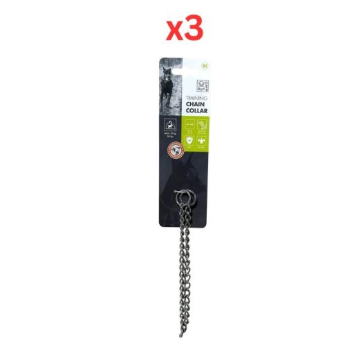 M-Pets Training Chain Collar XS (Pack of 3)