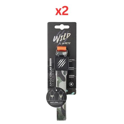 M-Pets Wild Jungle Collar Medium (Pack of 2)