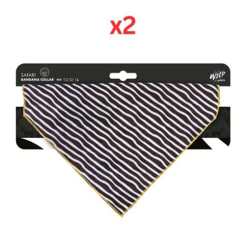 M-Pets Wild Safari Bandana Collar Large (Pack of 2)