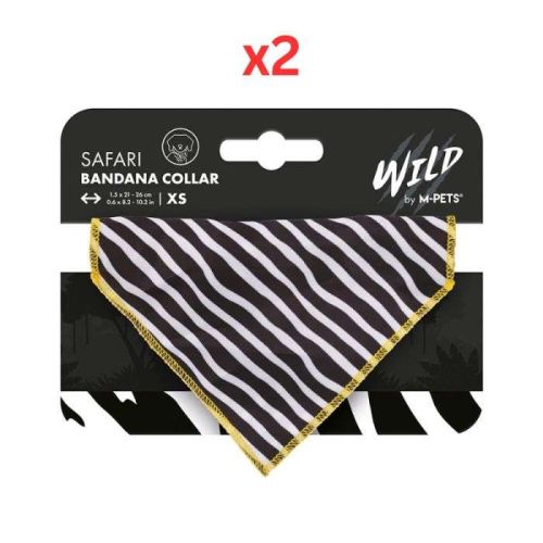 M-Pets Wild Safari Bandana Collar XS (Pack of 2)