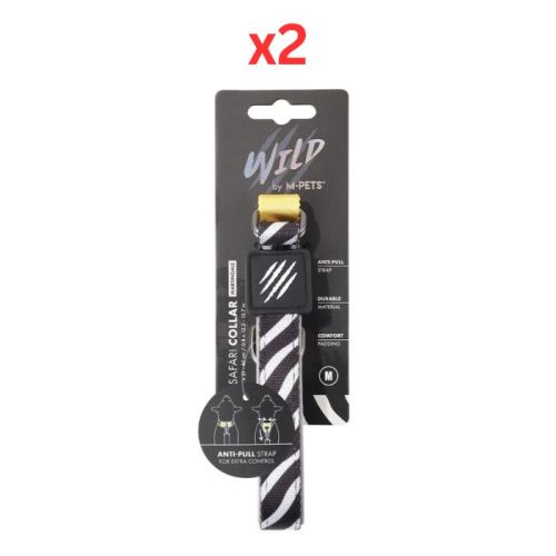 M-Pets Wild Safari Collar Medium (Pack of 2)