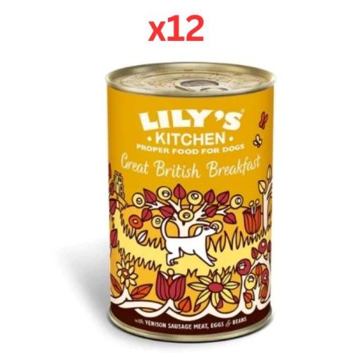 Lily's Kitchen Great British Breakfast Wet Dog Food 400G (Pack of 12)
