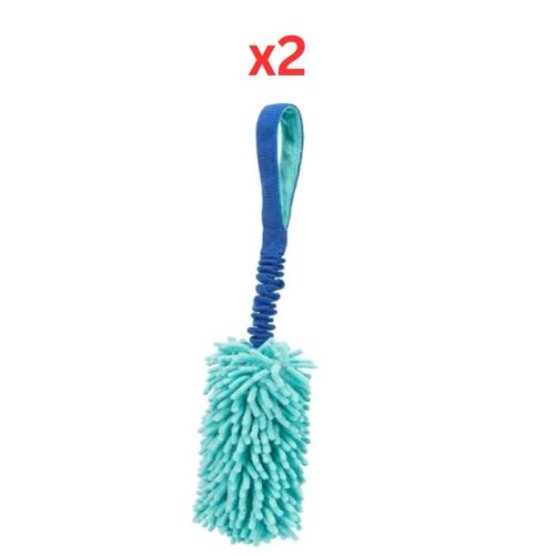 Trixie Bungee Dummy Polyester Toy For Dogs - Cyan 20-47cm (Pack of 2)