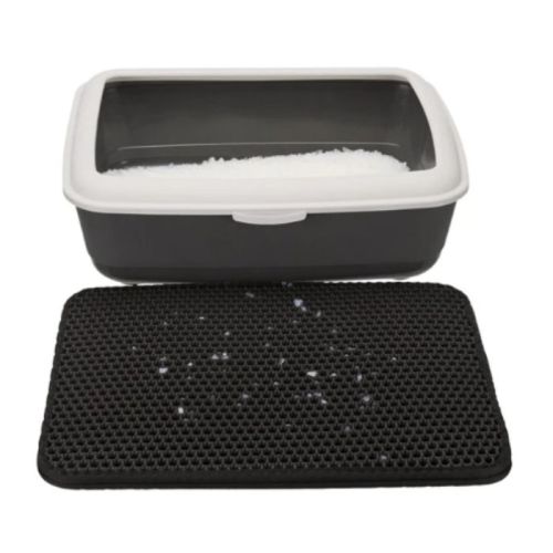 Trixie Sieve-Mat For Cat Litter Trays - Black 40X70Cm