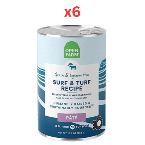 Open Farm Surf & Turf Pate Wet Dog Food 354G (Pack of 6)