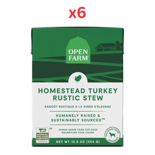 Open Farm Turkey Rustic Stew Wet Dog Food 354G (Pack of 6)