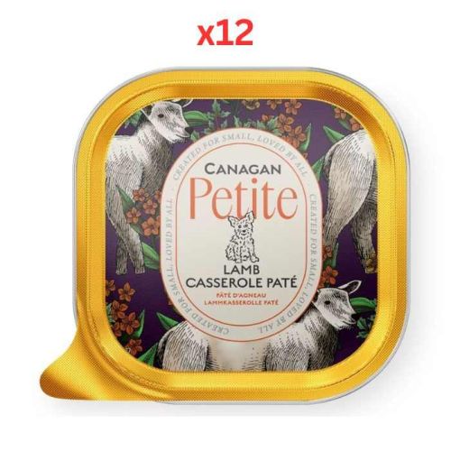 Canagan Petite Lamb Casserole Pate Small Wet Dog Food 100g (Pack of 12)