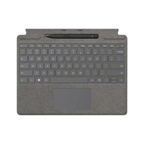  Surface Pro 8/9/10/11 Signature Copilot Keyboard, Platinum, Arabic/English With Slim Pen 2 