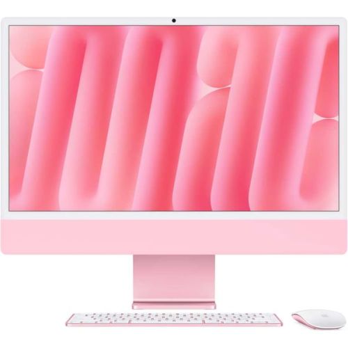 Apple iMac 24-inch (2024)  M4 with 10-Core CPU, 10-core GPU, 16GB RAM, 256GB SSD, Pink, MWV43(English Keyboard, Apple Warranty)