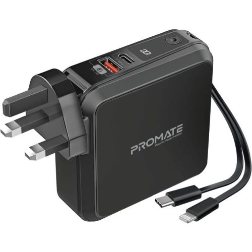 Promate Power Bank, Powerpack- Pd20+15000mAh Quick Charging Power Bank With Ac Charge-In (UAE Delivery Only)