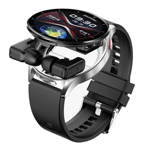 Porodo Pulse Smartwatch With Earbuds- Silver
