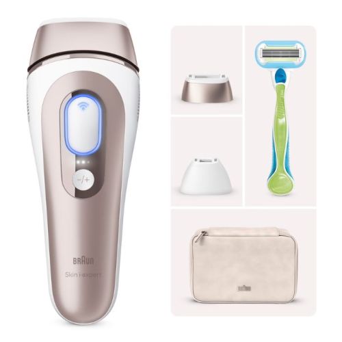 Braun IPL Skin I·Expert, At Home Hair Removal, Free App, Pouch, Venus Razor, 2 Heads - PL7147