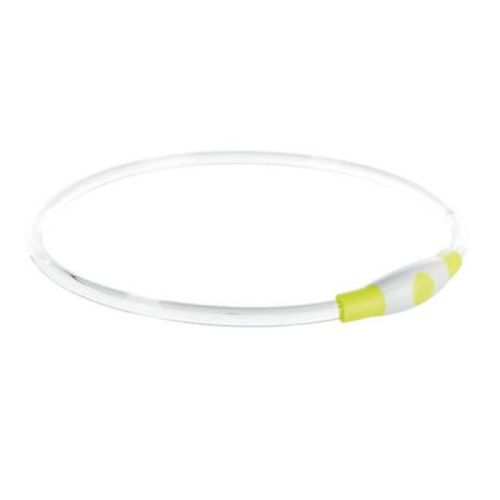 Trixie USB Flash Light Ring For Dogs - Green L-XL