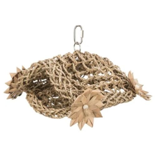 Trixie Hanging Sea Grass Tent For Birds - Brown 19X22Cm