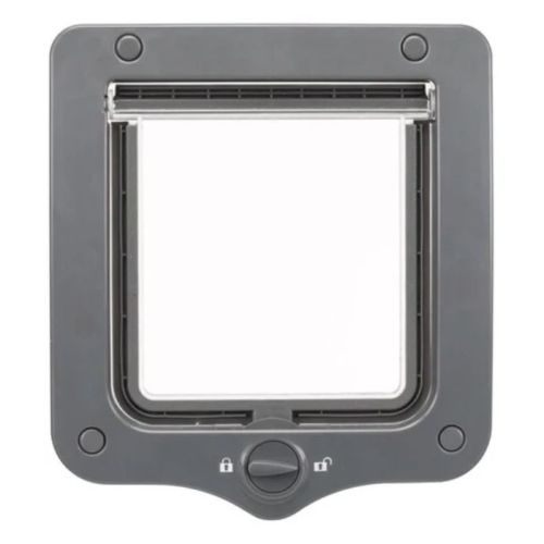Trixie 2 Way Flap Door For Cats - Grey 20X22cm