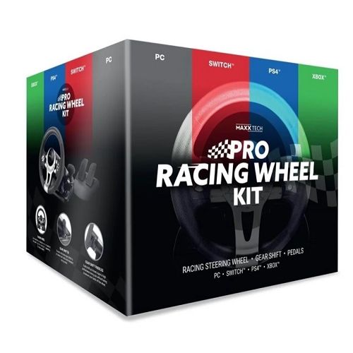 Pro Racing Wheel Kit – Racing Steering Wheel – Gear Shift – Pedals for PC, Switch, PS4 & Xbox
