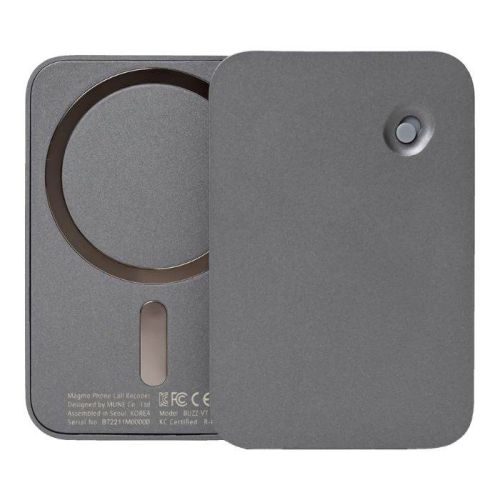 Magmo, Magnetic Snap-on Call Recorder for iPhone Space Gray