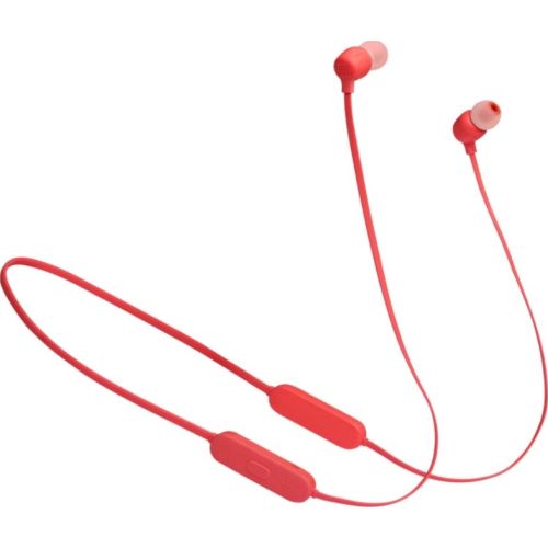 JBL Tune 125BT Wireless In Ear Headphone, Pure Bass Sound- Red 