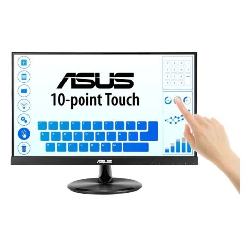 Asus 21.5inch FHD 1920X1080 Touch Monitor, IPS Panel, Multi-touch, 60Hz, HDMI, 5ms, Black - VT229H