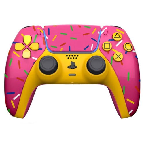 Customized Sony PS5 DualSense Controller Donut Edition