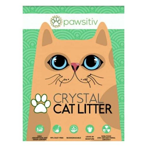 Pawsitiv Premium Silica Crystal Gel Litter for Cat 8L - Baby Powder