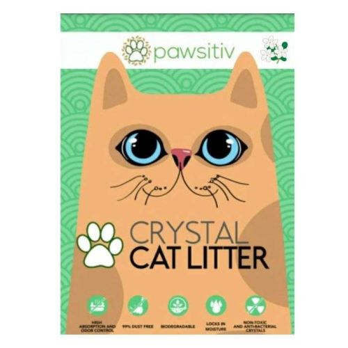 Pawsitiv Premium Silica Crystal Gel Litter for Cat, 8L - Jasmine 