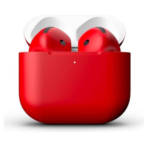 Merlin Craft Customized Apple Airpods 4 Red Matte