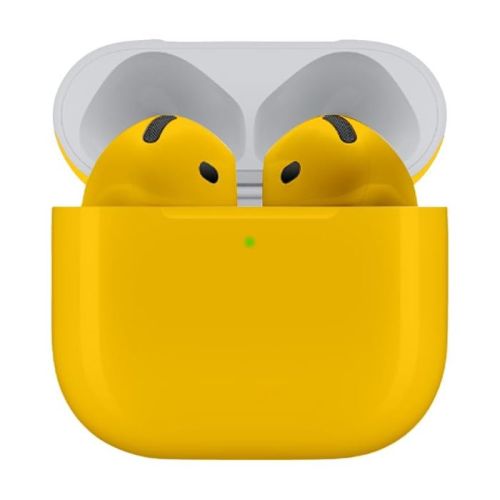 Merlin Craft Customized Apple Airpods 4 Yellow Glossy