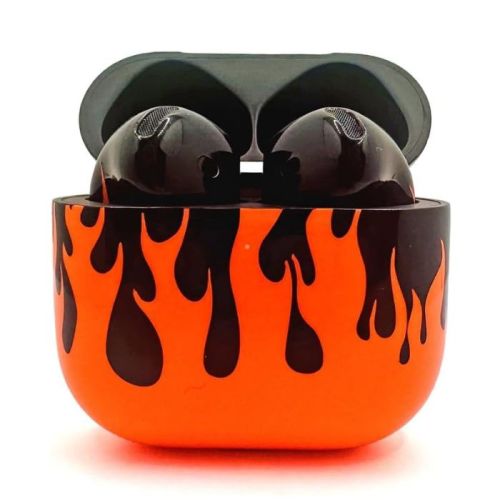 Merlin Craft Customized Apple Airpods 4 ANC Fire Storm