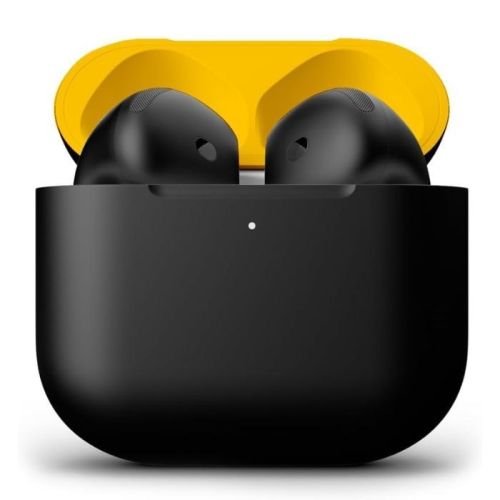 Merlin Craft Customized Apple AirPods 5 Black Yellow Matte
