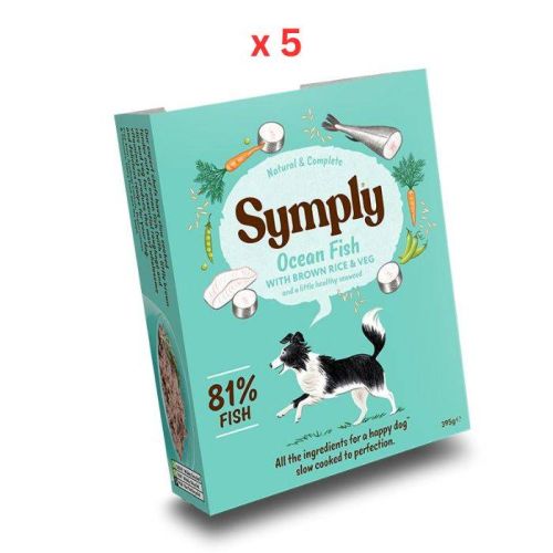 Symply Ocean Fish Adult Wet Dog Food 395g Pack Of 5